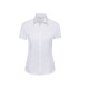 Ladies' Short Sleeve Tailored Herringbone Shirt personnalisé