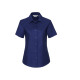 Ladies' Short Sleeve Tailored Oxford Shirt personnalisé