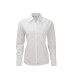 Ladies' Long Sleeve Classic Polycotton Poplin Shirt personnalisé