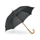 BETSEY. Parapluie en polyester 190T avec poignée en bois personnalisé
