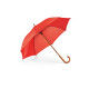 BETSEY. Parapluie en polyester 190T avec poignée en bois personnalisé