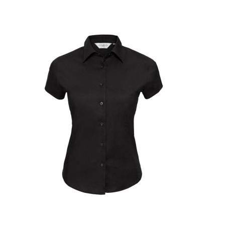 Ladies' Short Sleeve Fitted Stretch Shirt personnalisé