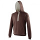 Sweat à capuche bicolore "AWDIS" vierge ou à personnaliser