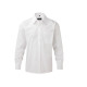 Men'S Long Sleeve Classic Polycotton Poplin Shirt personnalisé