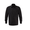 Chemise en Popeline de Coton Pure à Manches Longues pour Homme