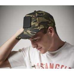Casquette 5 pans avec patch amovible personnalisé
