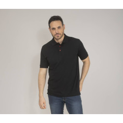 Polo avec boutons contrastés personnalisé