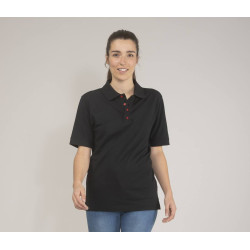 Polo femme boutons contrastés personnalisé