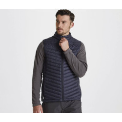 Bodywarmer matelassé en polyester recyclé personnalisé
