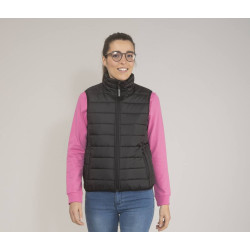 Bodywarmer femme  en  polyester recyclé personnalisé