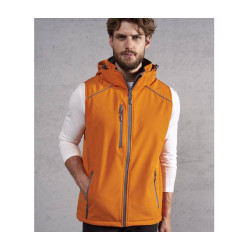 Bodywarmer en Softshell avec capuche personnalisé