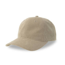 Casquette 6 pans mid visor corduroy recyclé personnalisé