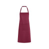 Tablier à bavette en polycoton avec poche personnalisé