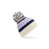 Bonnet rayé avec pompon personnalisé