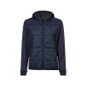 Veste bi-matière à capuche femme personnalisé