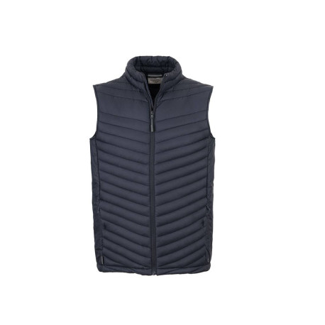 Bodywarmer matelassé en polyester recyclé personnalisé