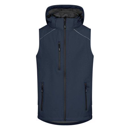 Bodywarmer en Softshell avec capuche personnalisé
