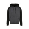 Sweat capuche manches et capuche contrastées personnalisé