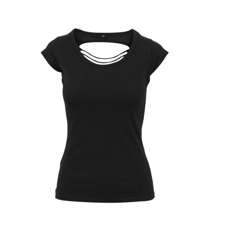 Tee-shirt femme dos lacéré personnalisé