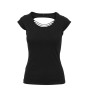 Tee-shirt femme dos lacéré personnalisé
