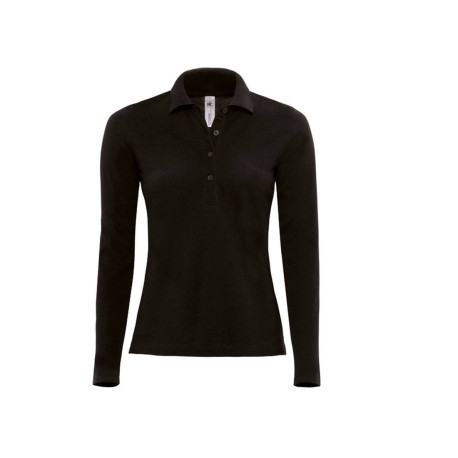 Polo femme manches longues personnalisé