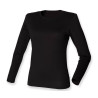 Tee-shirt stretch femme manches longues personnalisé