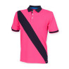 Polo piqué homme bande diagonale personnalisé