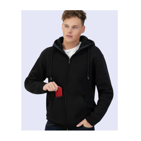 Sweat capuche zippé lourd personnalisé