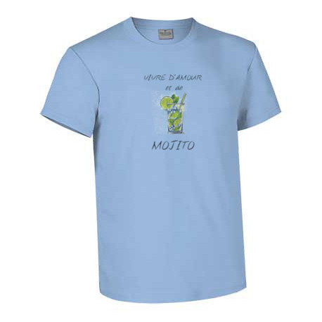 T-shirts "Vivre d'amour et de mojito"