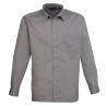 Chemise popeline à manches longues vierge ou avec votre logo