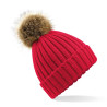 Bonnet à pompon en fourrure  avec votre logo