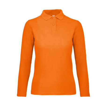 Polo manches longues femme vierge ou à personnaliser