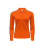 Polo manches longues femme 200 vierge ou à personnaliser