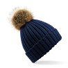 Bonnet à pompon en fourrure  avec votre logo