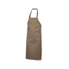 Tablier à bavette polycoton avec poche vierge ou avec votre logo