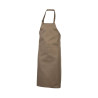 Tablier à bavette 100% coton avec poche vierge ou avec votre logo