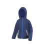 Softshell capuche enfant vierge ou avec votre logo