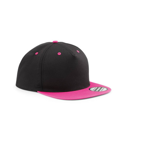 Casquette 5 pans avec visière contrastée vierge ou à personnaliser - Express et pas cher