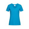 T-shirt femme col V vierge ou à personnaliser - Express et pas cher