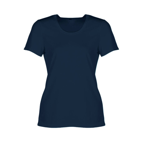 Tee-shirt respirant femme sans étiquette de marque vierge ou à pe