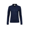Polo stretch manches longues femme vierge ou à personnaliser