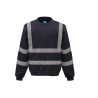 Sweat col rond haute visibilité vierge ou avec votre logo