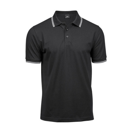 Polo homme col et manches contrastés vierge ou à personnaliser