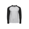 T-shirt baseball manches longues vierge ou à personnaliser - Express et pas cher