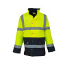 Parka bicolore haute visibilité vierge ou avec votre logo