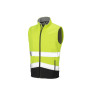 Bodywarmer Softshell de travail haute visibilité vierge ou avec votre logo
