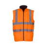 Une sécurité optimale avec ce bodywarmer réversible haute visibilité personnalisé 