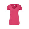 T-shirt femme col V vierge ou à personnaliser - Express et pas cher