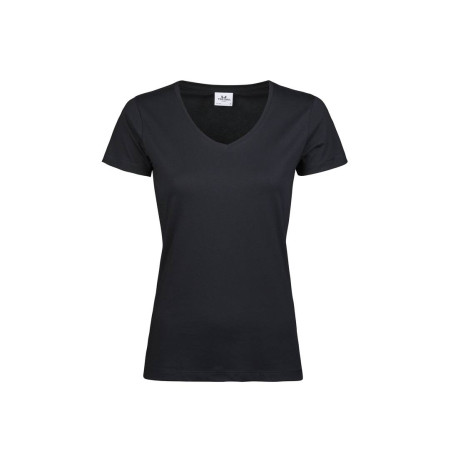 T-shirt femme col V vierge ou à personnaliser - Express et pas cher