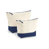 Pochette bicolore en coton vierge ou à personnaliser